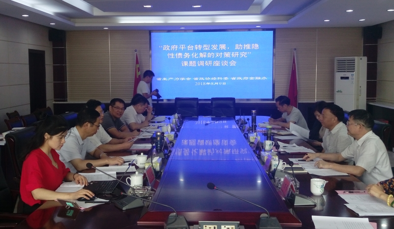 北冰院長參與“政府平臺轉(zhuǎn)型發(fā)展，助推隱性債務(wù)化解的對策研究”課題調(diào)研座談會